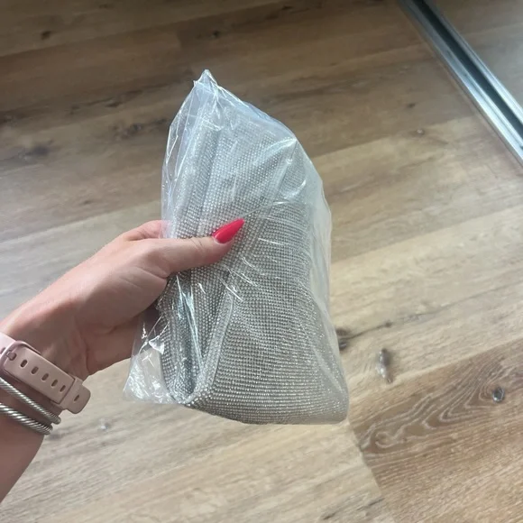 Sparkling Silver Rhinestone Vici Skirt - Picture 4 of 5